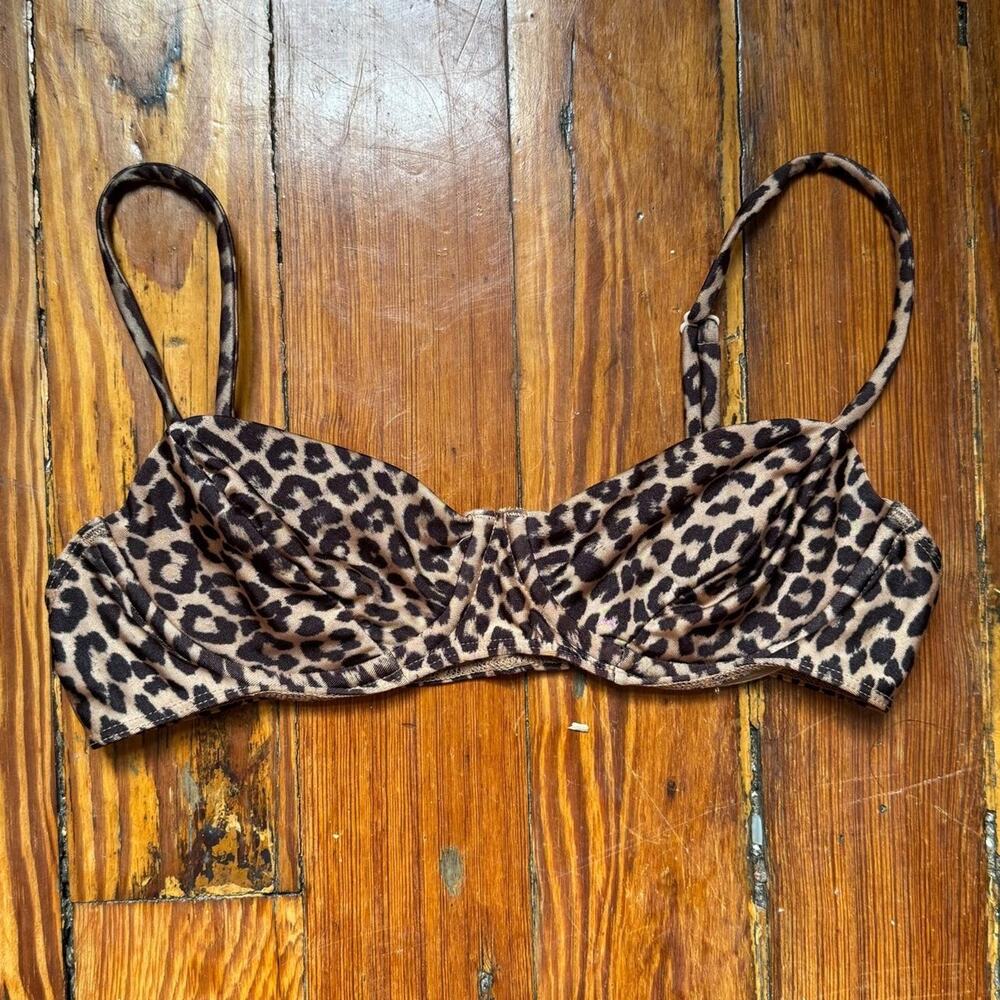 American apparel leopard print bikini
